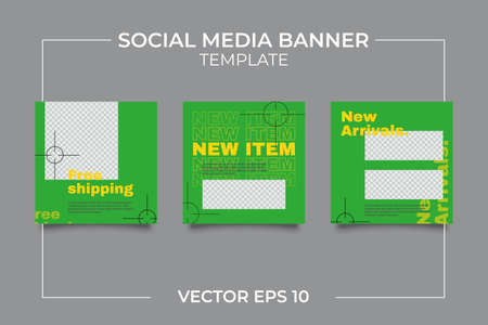 Urban Social Media Post Template for digital marketing and sale promo. modern fashion advertisingのイラスト素材