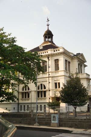 The old building, a legacy of the Dutch colonialists, is still standing strong because the Dutch architecture is characterized by thick and durable walls. Civil engineering and architects. Historicalのeditorial素材
