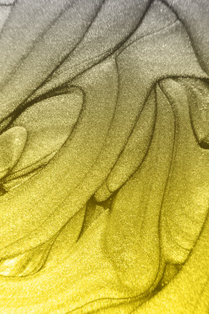 Liquid bright background in Illuminating and Ultimate Gray. Colors of the year 2021. Abstract...