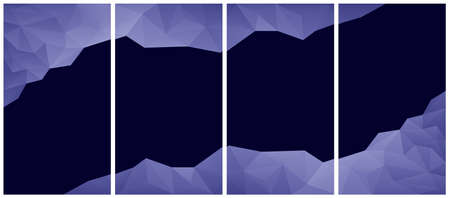 Vector abstract polygonal very peri and dark blue backgroundのイラスト素材