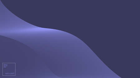 The lines form the waves, and the color of the year 2022のイラスト素材