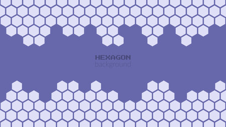 abstract, geometric hexagonal background in very periのイラスト素材