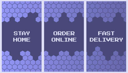 Concept stay safe at home, order online, use delivery