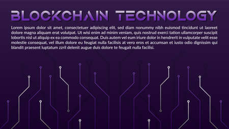 Blockchain technology concept, cryptocurrencyのイラスト素材