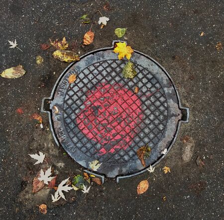 hole in the groundの写真素材