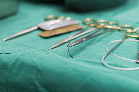surgical instrument for urse in operationの写真素材