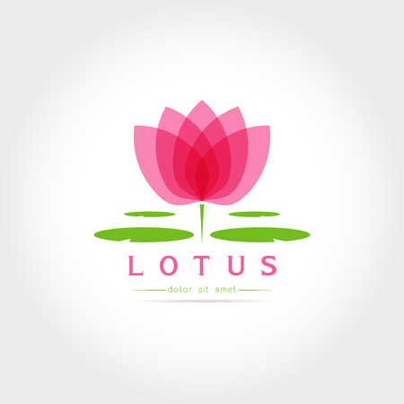 Isolated abstract Lotus iconのイラスト素材