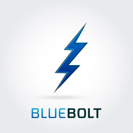 Thunder Bolt Abstract Lighting flat logo symbol icon vector.のイラスト素材