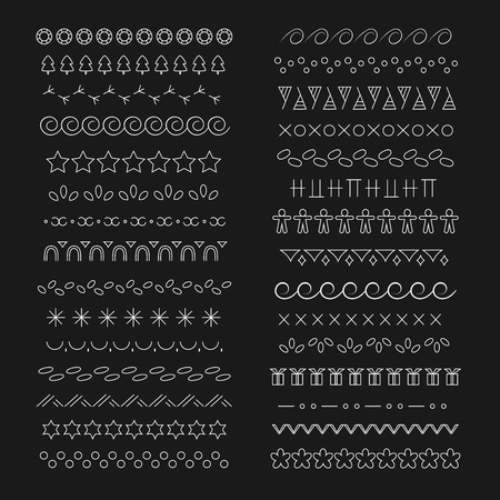 Collection ornamental element for borderのイラスト素材