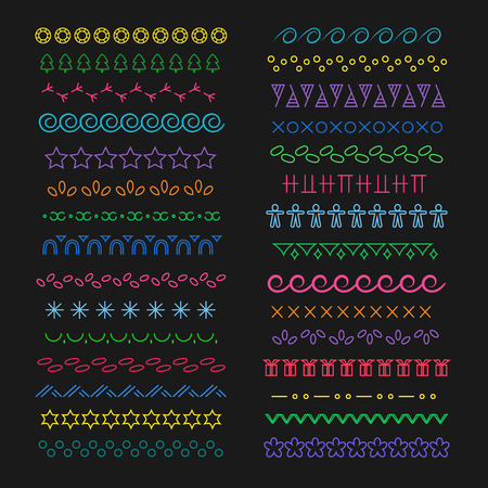 Collection ornamental element for borderのイラスト素材