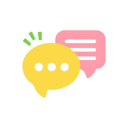 Text bubbles messenger social networks, message notification. Speak bubble vector illustration....