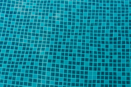 pattern of tile for swimming pool under waterの写真素材