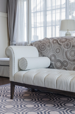 sofa bed in luxury bedroomの写真素材