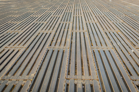 steel plate use for outdoor floor parkingの写真素材