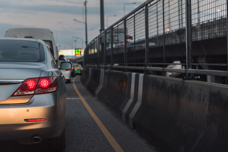 traffic jam in rush hour, Bangkok, Thailand