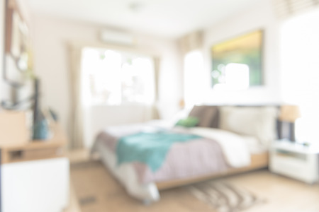 blur image of modern bedroom designの写真素材