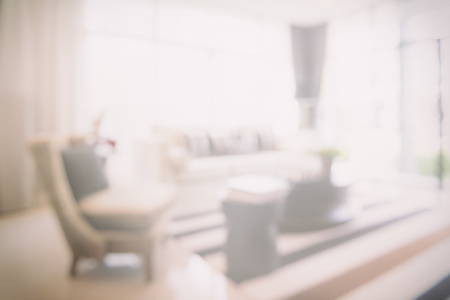 blur image of colorful living room designの写真素材