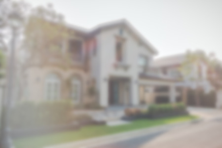 abstract blur exteriors of house for backgroundの写真素材