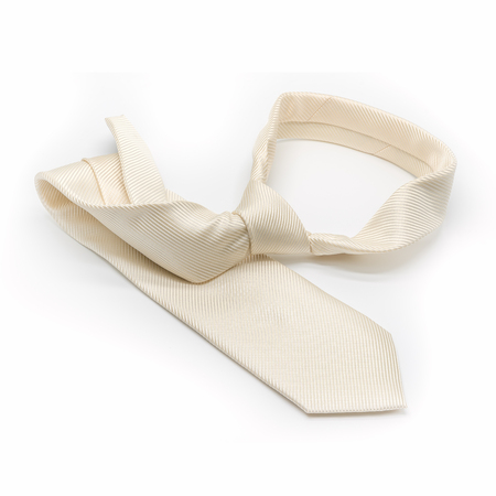 luxury striped necktie isolate on white backgroundの写真素材