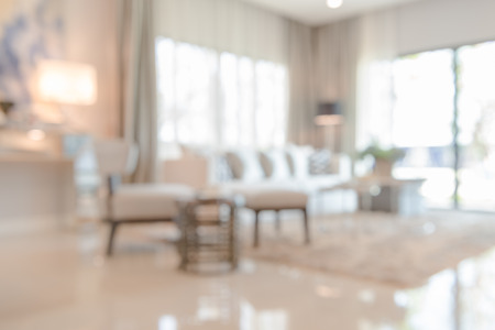 blur imgae of modern living room designの写真素材