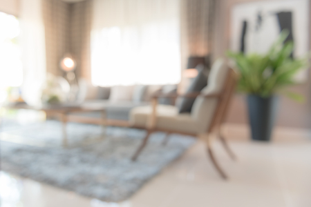 blur imgae of modern living room designの写真素材