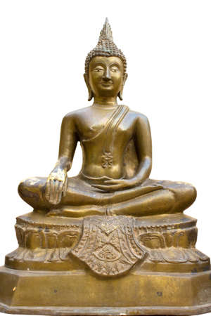 Buddha on white backgroundの写真素材