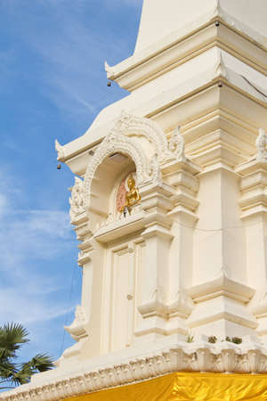 a pagoda of Buddhist  in thailandの写真素材