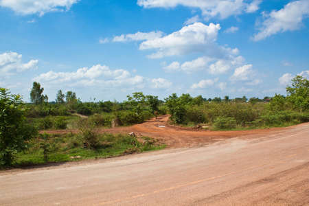 the road in thailandの写真素材