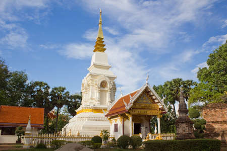 a pagoda of Buddhist  in thailandの写真素材
