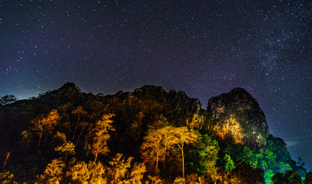 Khun Phawo National Park is a national park in the Mae Ramat District, Tak Province, Thailand.の写真素材
