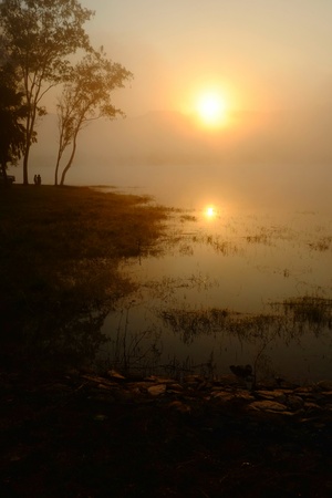 The lakeの写真素材