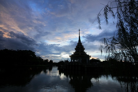 The pagoda in the evening