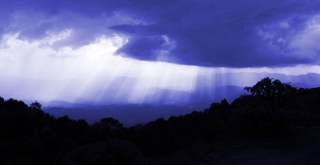 Mountain view at Doi Inthanon, chiang maiの写真素材