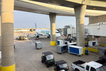 Dallas, Texas - August 25th, 2023: DFW Airport in Dallas (DAL) in the United States.のeditorial素材