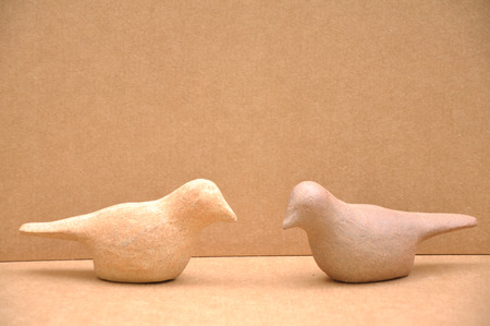 Stone birdsの写真素材