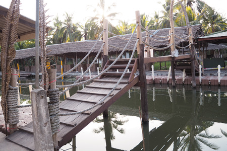 Wood bridgeの写真素材