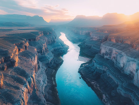 Grand Canyon National Park at sunset, Arizona, United States of Americaの素材