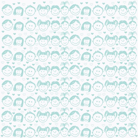 Children face light vector graphic illustration design artのイラスト素材