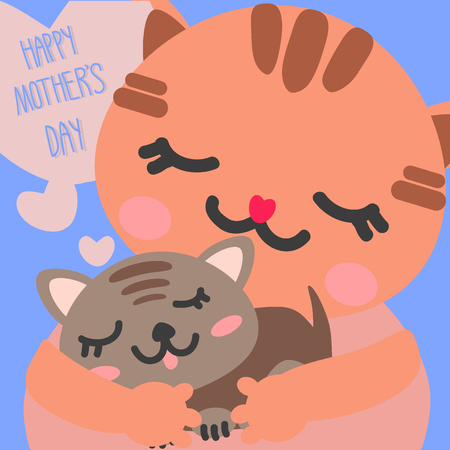 mom baby happyのイラスト素材