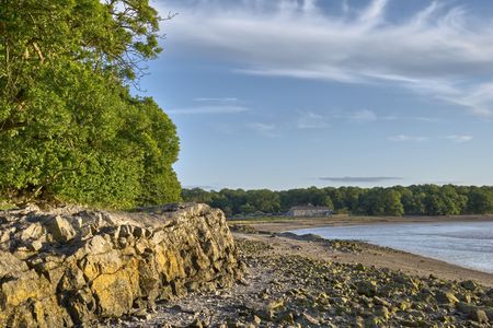 A secluded bay near Arnside, North West England