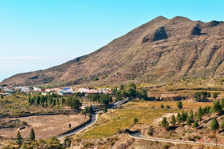 The small town of Tamaimo, Tenerifeの写真素材