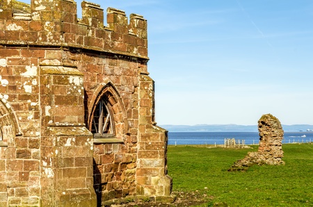 The remains of Cockersand abbey near Lancaster.