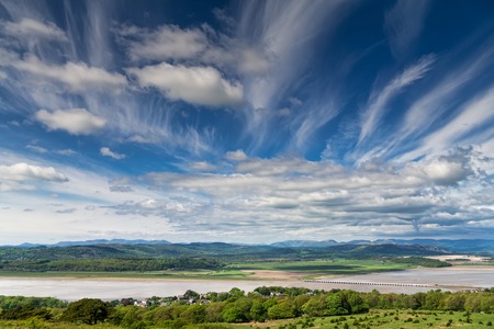 Cirrus clouds from an approaching warm front.
