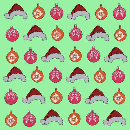 The Christmas and New Year patternの写真素材