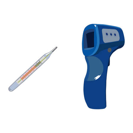 The glass mercury and the infrared thermometers