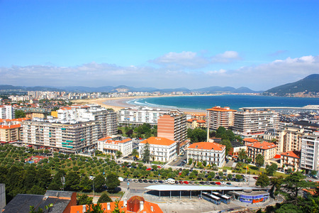 Panoramic view of Laredo city   in north of Spain.の写真素材