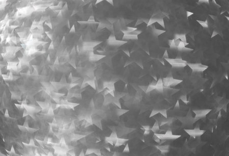 Background of abstract silver stars glitter lights.の写真素材