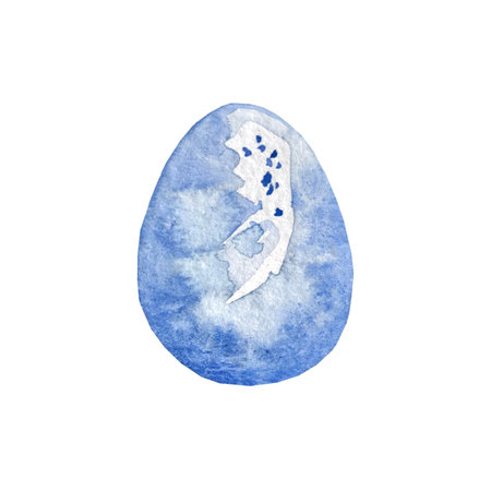 watercolor ester egg. hand drawn sketch illustration.の写真素材