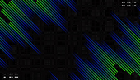 Data connection speed blue and green lines abstract technology background .Vector illustrationのイラスト素材