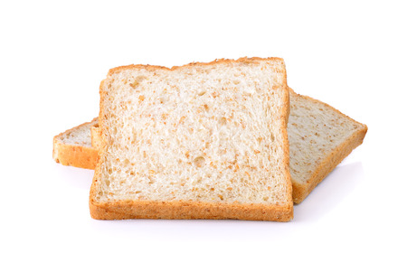 whole wheat Bread isolated on the white background.